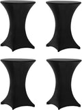 Tina's 4 Pack 30x42 in Highboy Spandex Cocktail Table Covers - Fitted