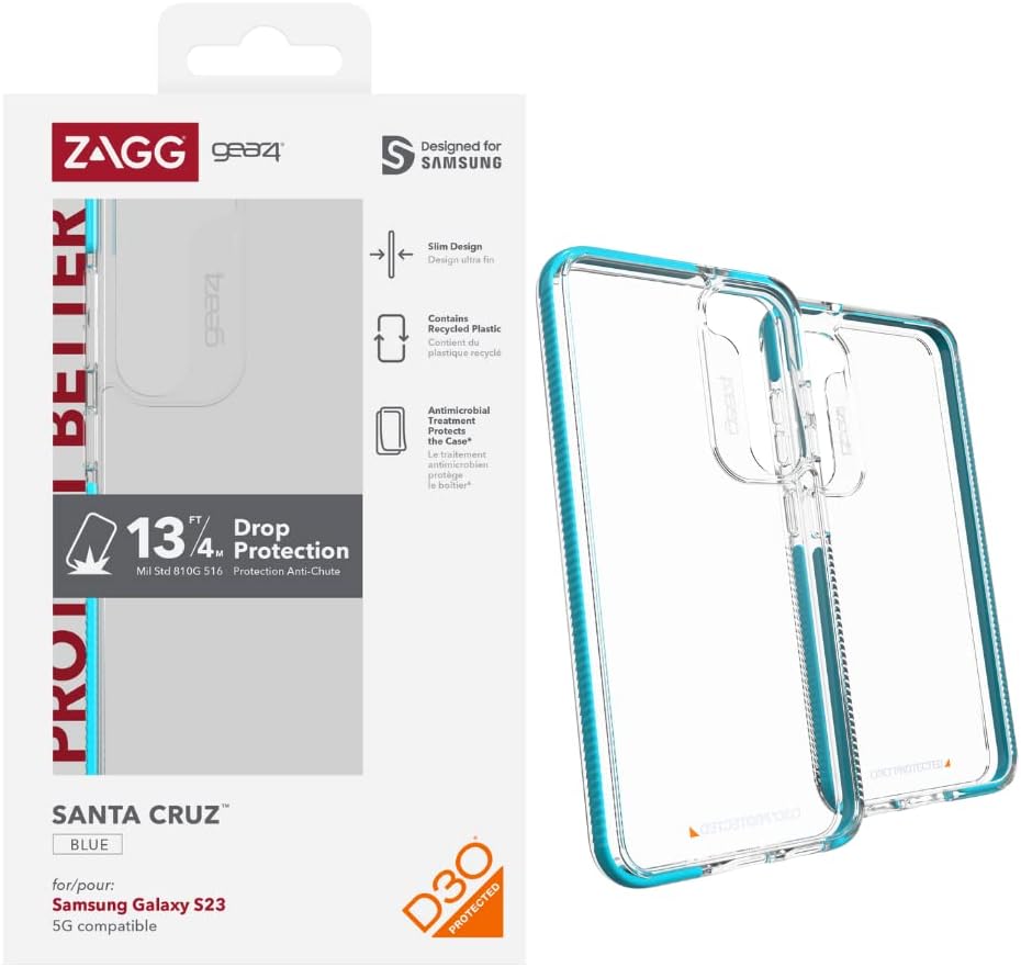 ZAGG Gear4 Santa Cruz Samsung Galaxy S23 Case with D30 Protection