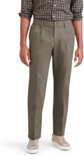 Mens Classic Fit Signature Iron Free Khaki Pants - Pleated Regular