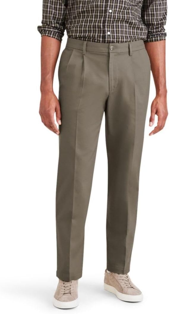 Dockers Mens Classic Fit Iron Free Khaki Pants with Stain Defender