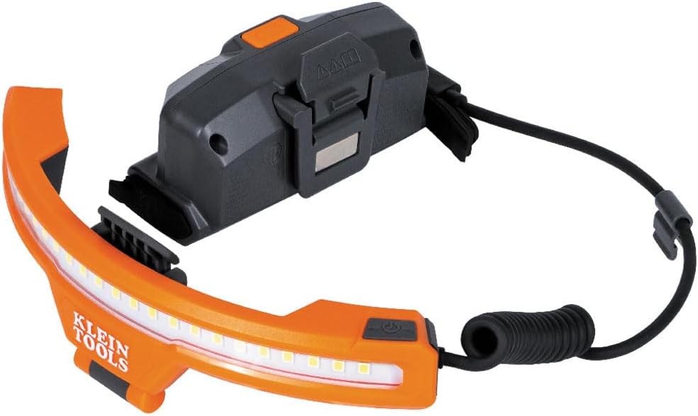 Klein Tools Rechargeable LED Wide-Beam Headlamp for Hard Hats