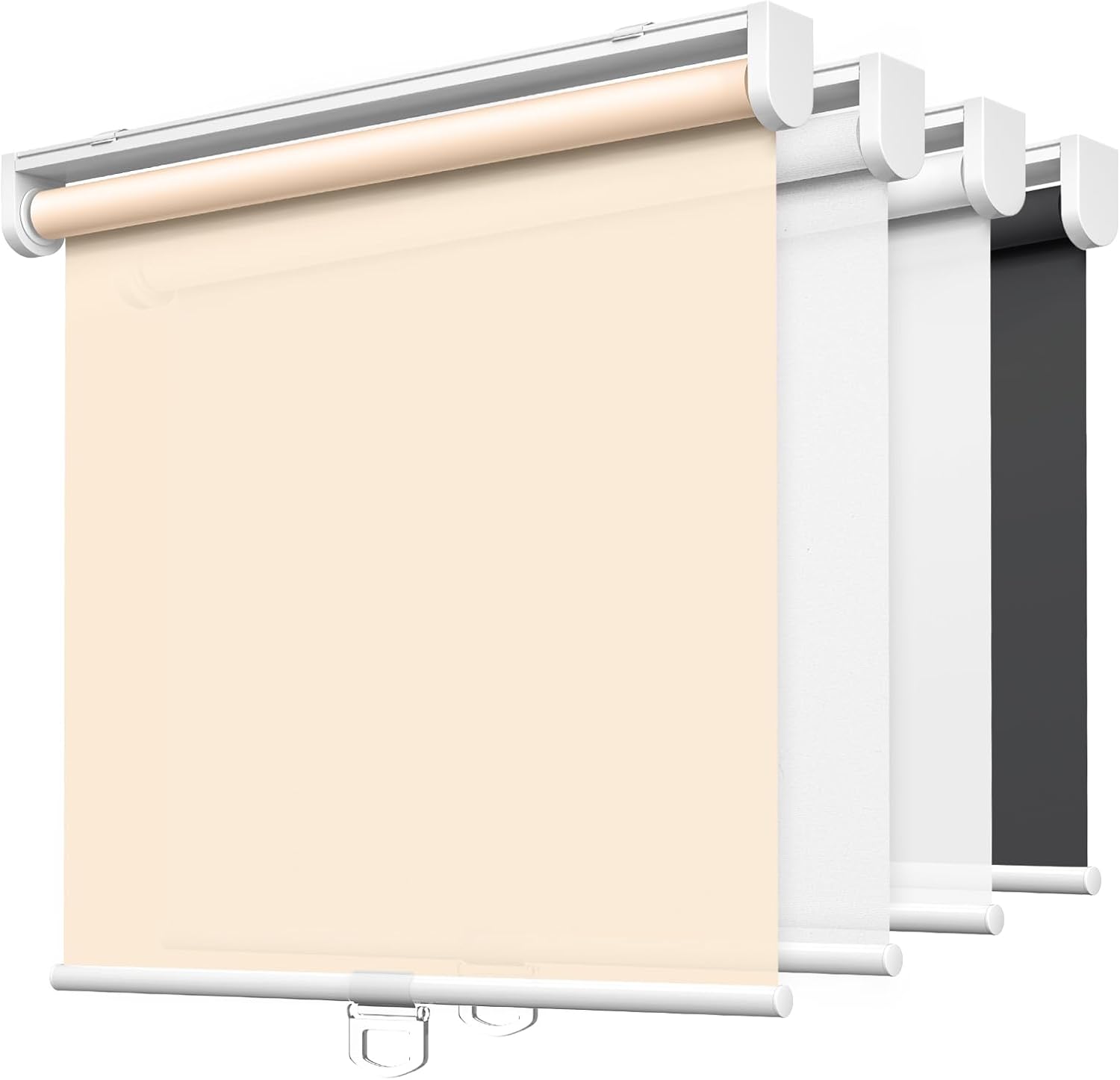 LazBlinds No Tools No Drill Cordless Roller Shades for Windows