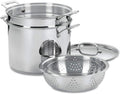 Cuisinart 4-Piece 12 Quart Cookware Set - Heavy-Duty Pasta/Steamer
