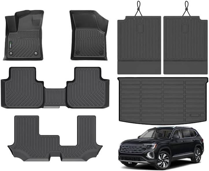 Custom Fit ANBINGO Floor Mats & SeatBack Cargo Liner for Atlas