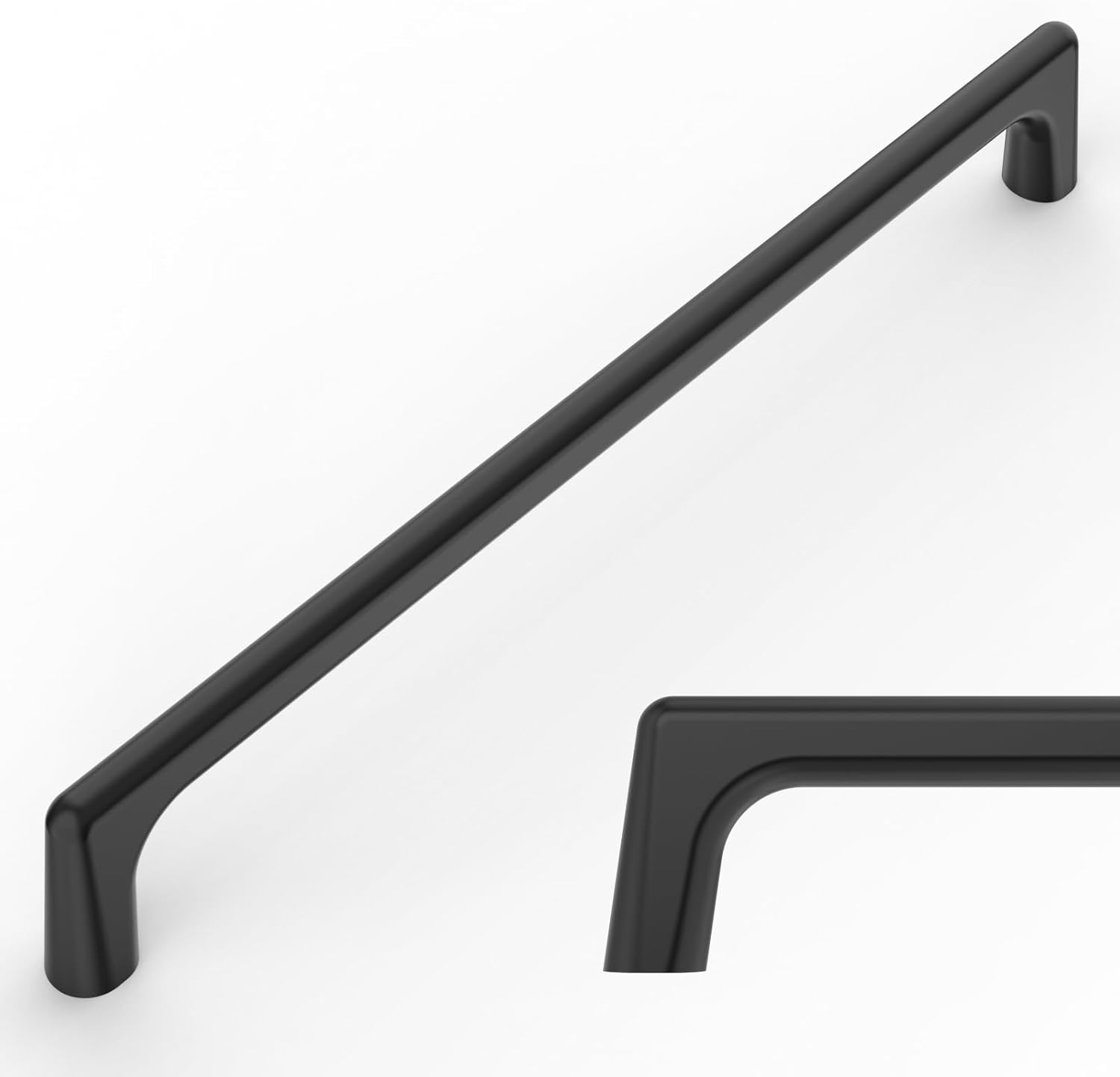 Amerdeco 10 Pack Matte Black Cabinet Pulls for Kitchen Handles