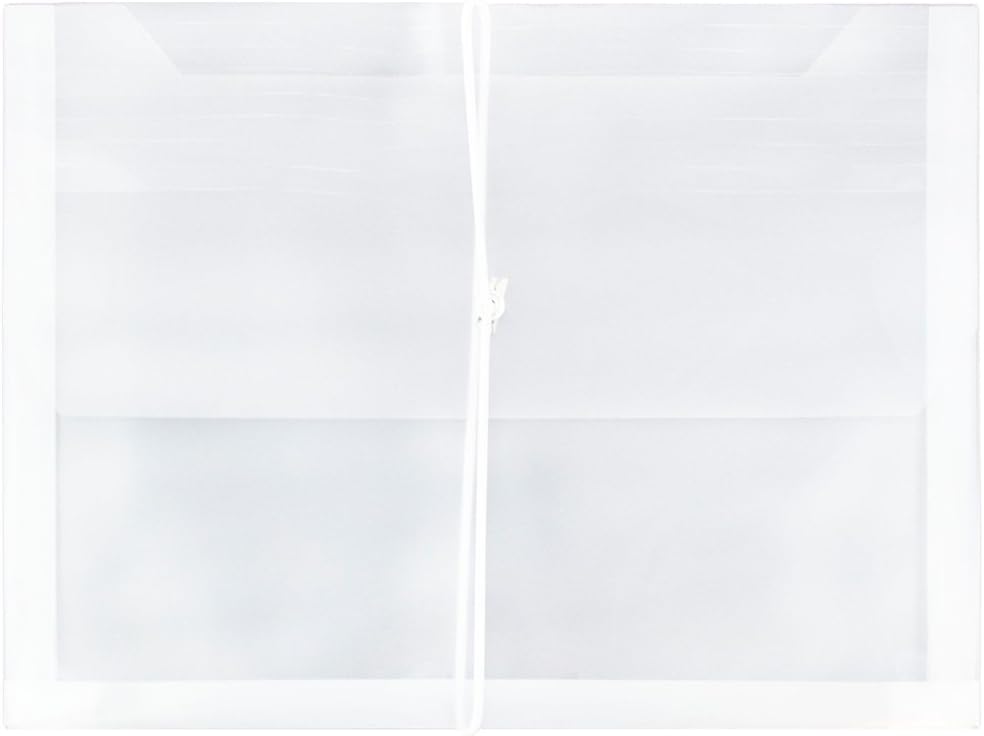 JAM PAPER Plastic Expansion Envelopes for Secure Document Storage
