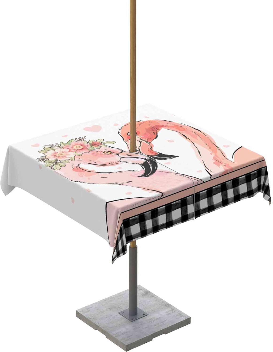 Waterproof Flamingo Outdoor Tablecloth 54x54in