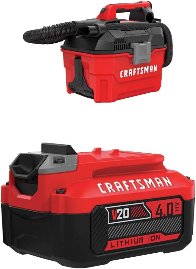 CRAFTSMAN V20 Cordless Shop Vac for Wet and Dry Cleanup