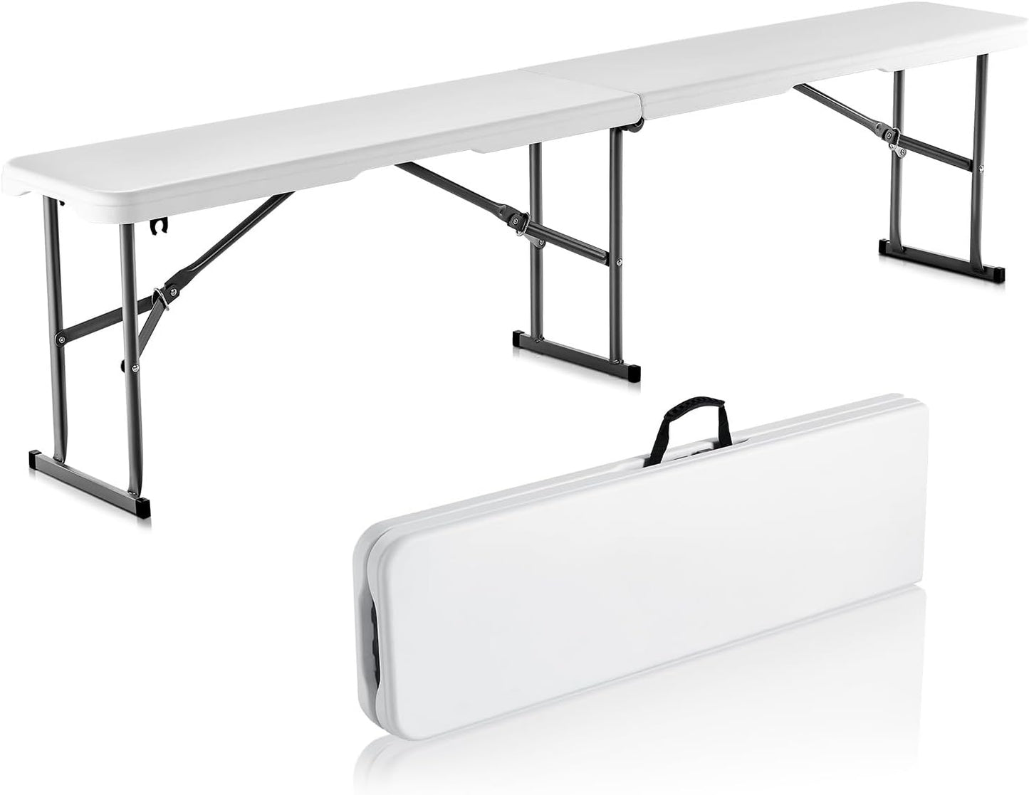 VEVOR 6ft Portable Folding Bench for Outdoor Events and Picnics