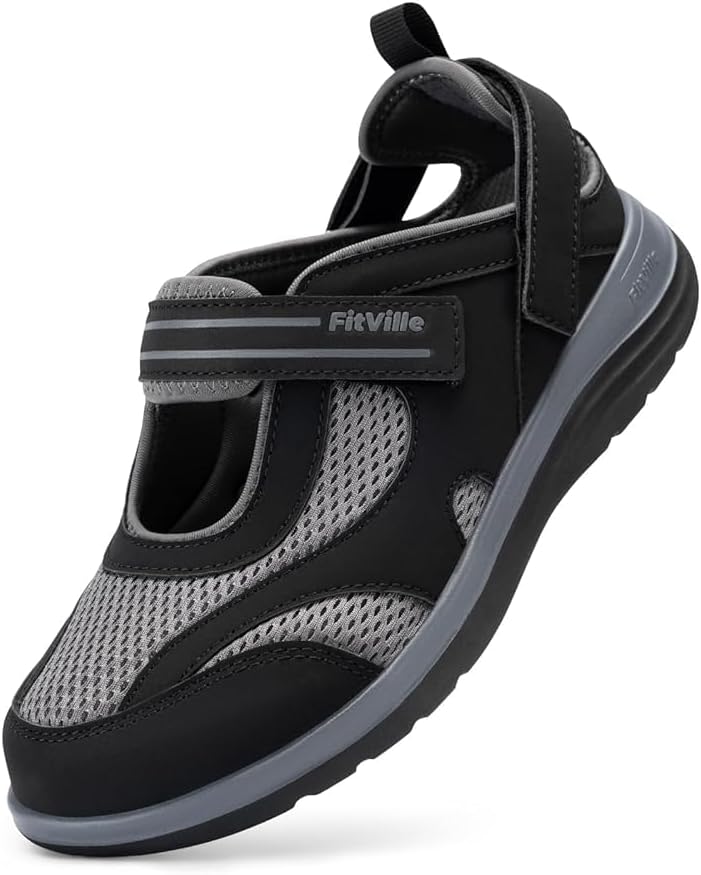 FitVille Diabetic Shoes for Women with Adjustable Closures