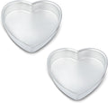 9 Inch Heart Shaped Cake Pan Set of 2 - Durable Aluminum Pans