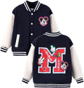 Girls Elsa Frozen Princess Varsity Jacket 2-14 Years - Lightweight