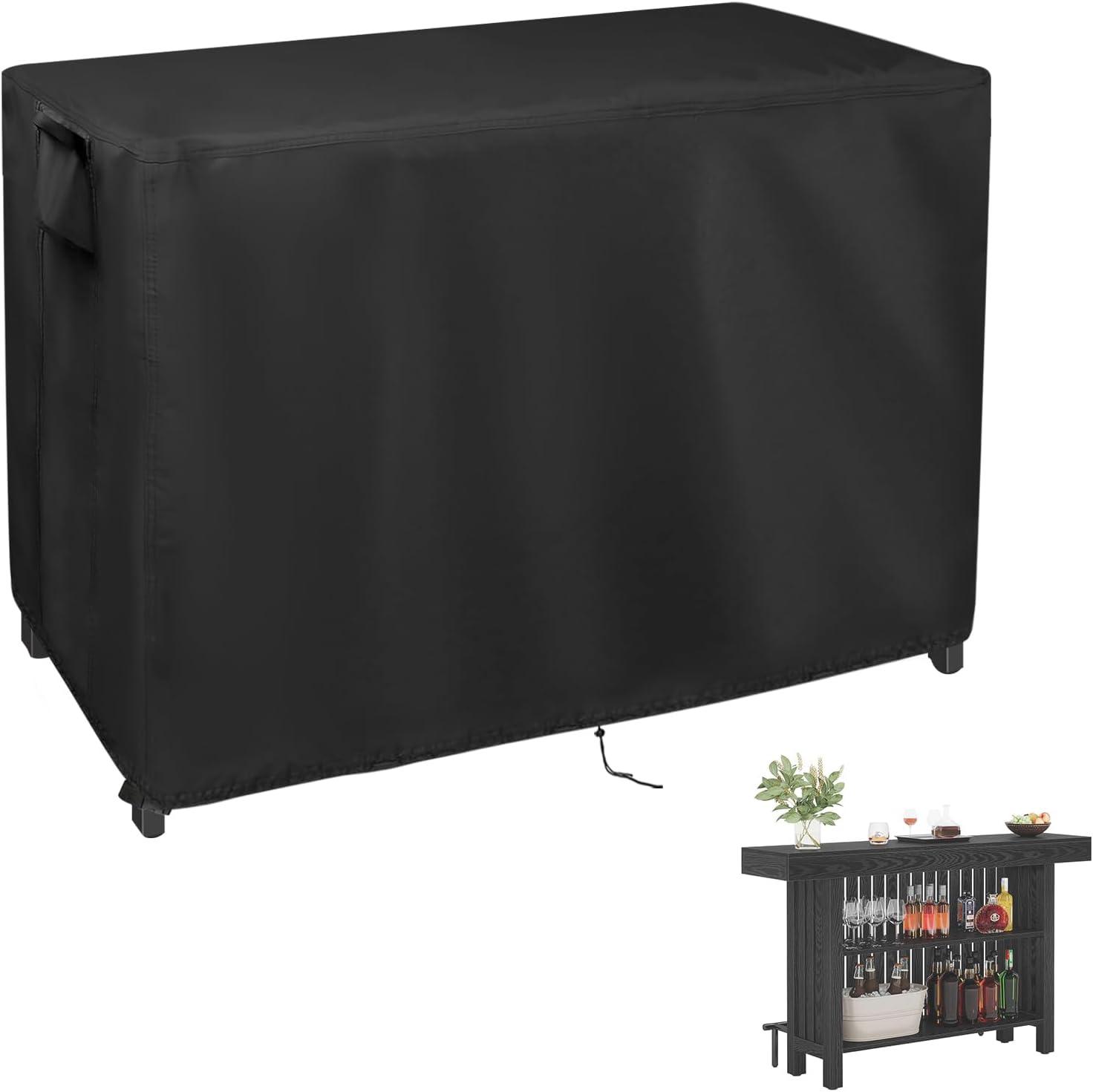 Outdoor Table Cover for Large Home Bar - Waterproof 63in