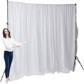 Two Layers Backdrop One Piece Chiffon Tulle & Polyester - Extra Wide