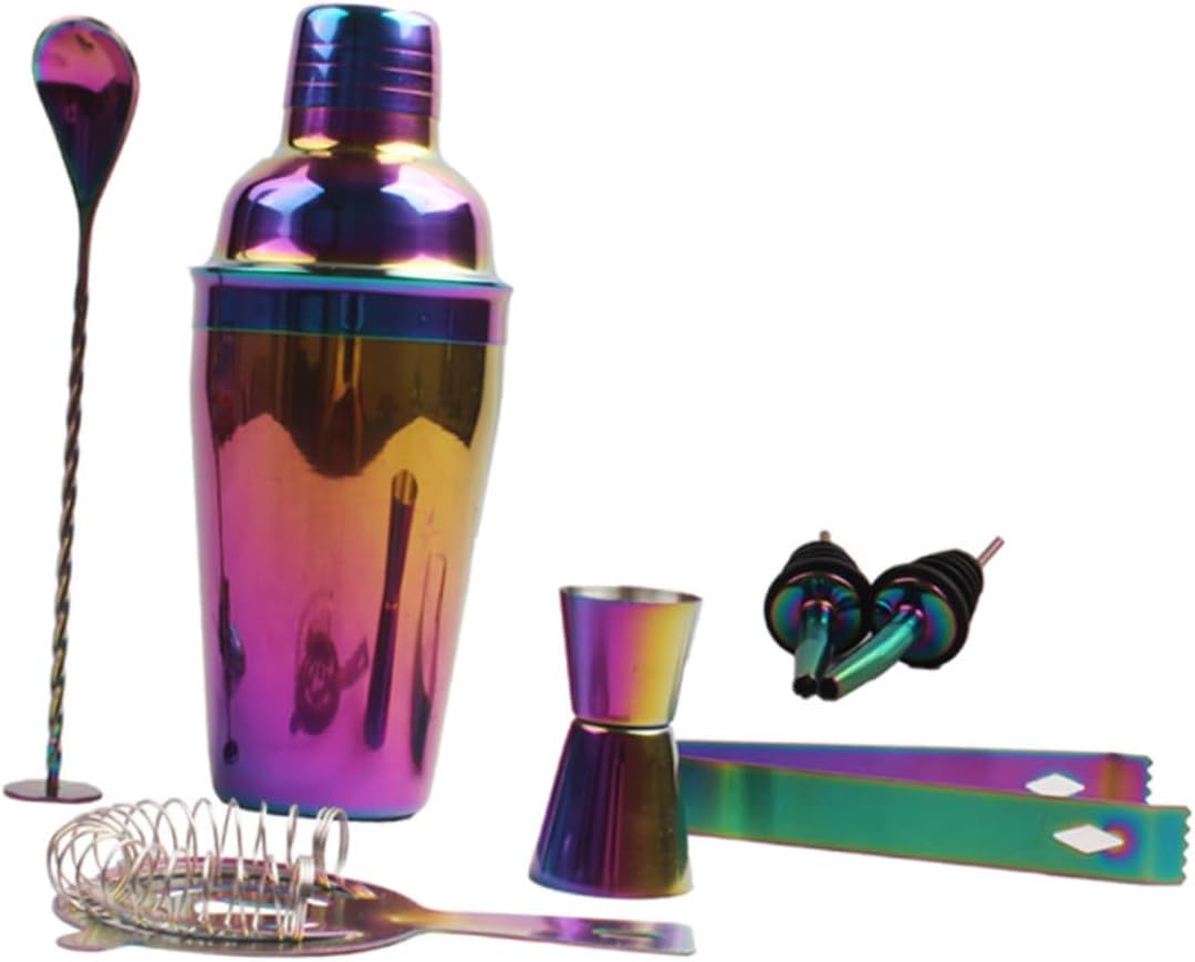 Mix Drinks Like a Pro with Stainless Steel Cocktail Shaker Set