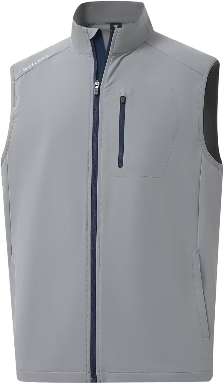 M MAELREG Mens Vests Outerwear Lightweight Windproof Jacket