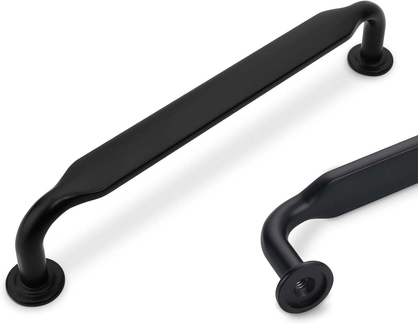 10 Pack 5 Inch Matte Black Cabinet Pulls for Stylish Kitchens