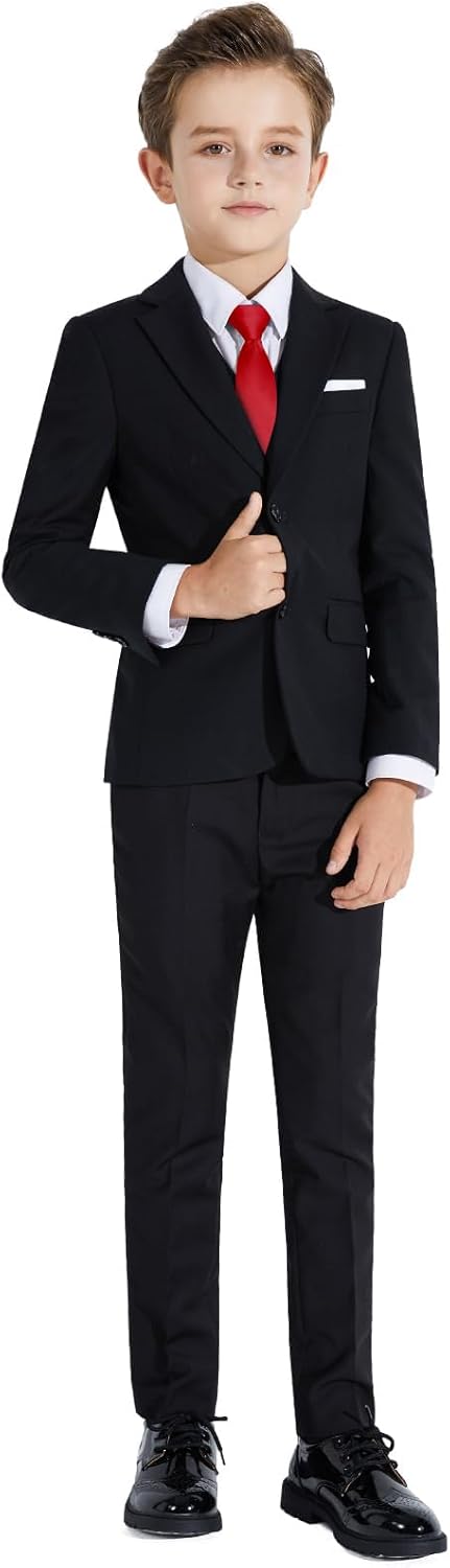 Plavict Boys Formal Suit Slim Fit for Weddings and Events