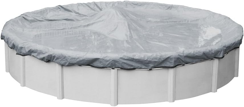 Robelle 24 ft Industrial Gray Winter Pool Cover for Above Ground