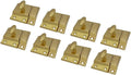 QCAA Oval Turn Cabinet Latch for Cupboard & Furniture - 8 Pack