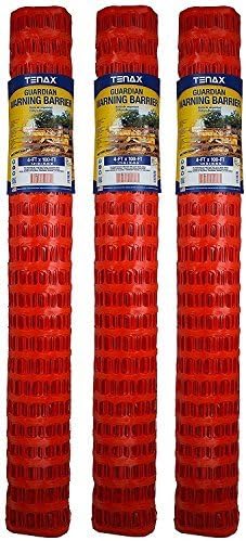 Tenax Guardian Economy Safety Fence - 4ft x 100ft Pack of 3
