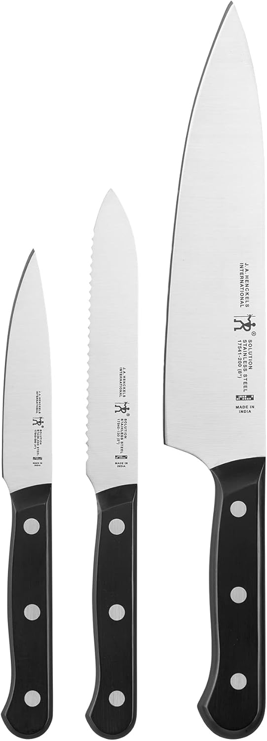 HENCKELS Solution Razor-Sharp 3-pc Starter Knife Set Review