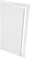 8 in x 16 in White Metal Access Panel for Drywall - Recessed Service
