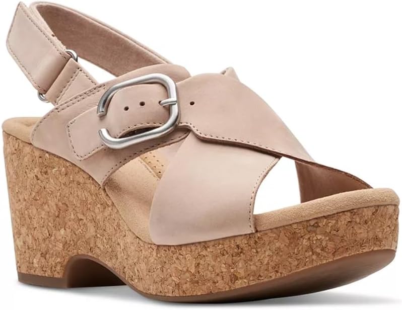 Clarks Women's Giselle Cove Wedge Sandal for Comfort and Style