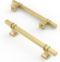 Asidrama 10 Pack 5 Inch Matte Brushed Gold Cabinet Handles