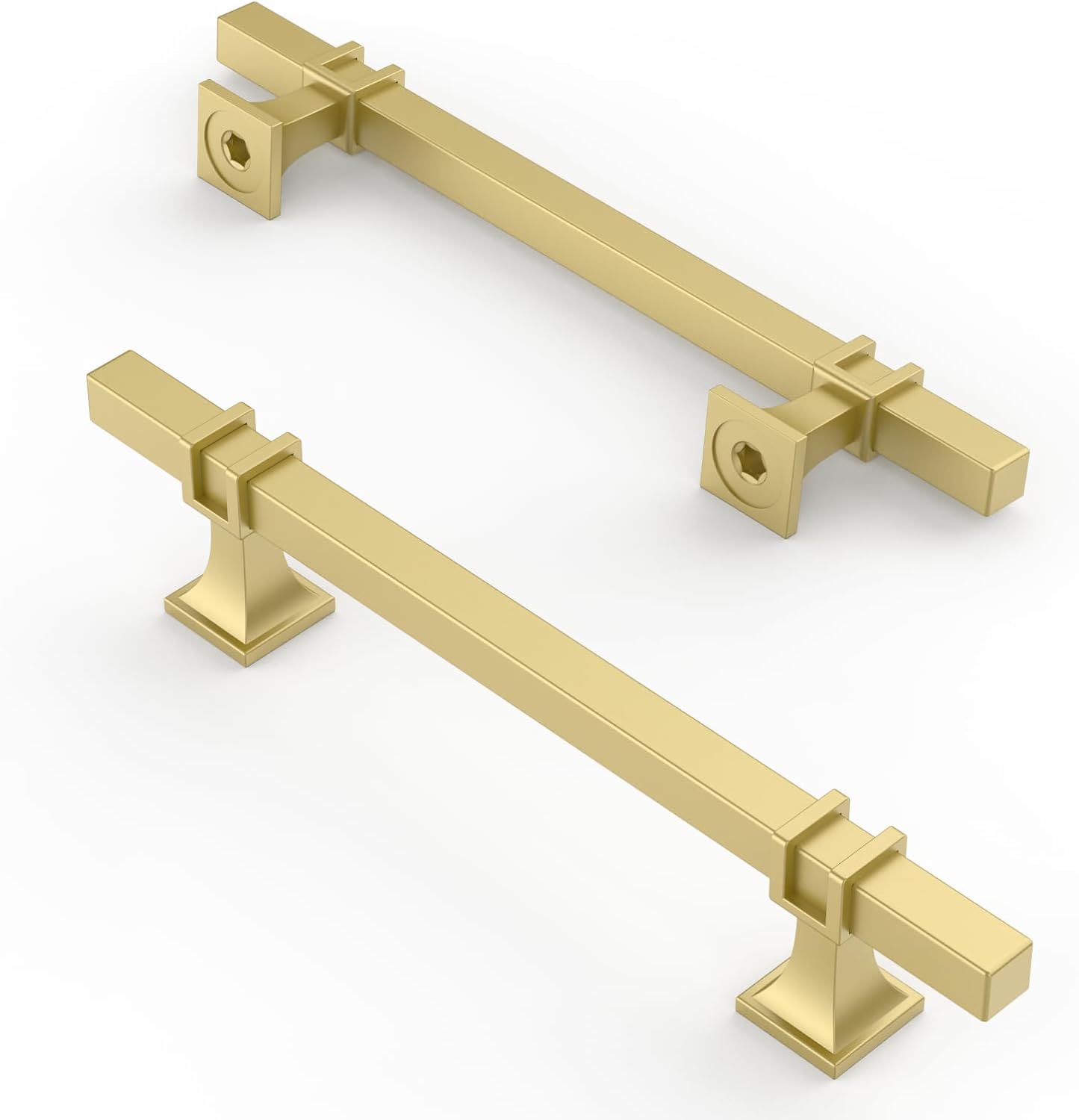 Asidrama 10 Pack 5 Inch Matte Brushed Gold Cabinet Handles