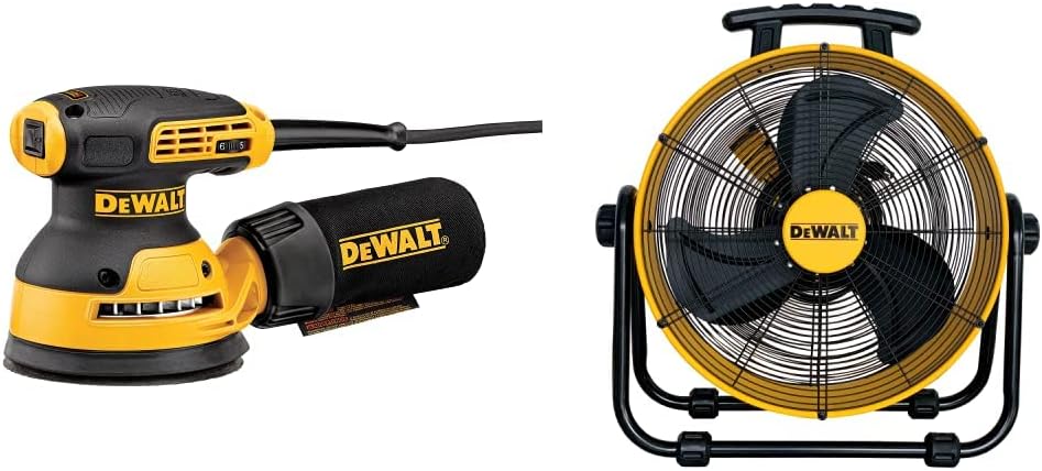DEWALT Random Orbit Sander and High-Velocity Air Circulator