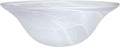 Etched Alabaster 15-1/2 in Replacement Glass Shade - Transitional Look