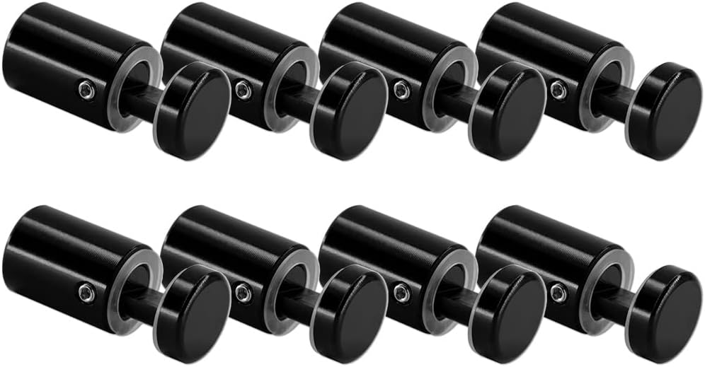 Side Clamp Standoffs for Glass and Acrylic Signs - Durable Hardware