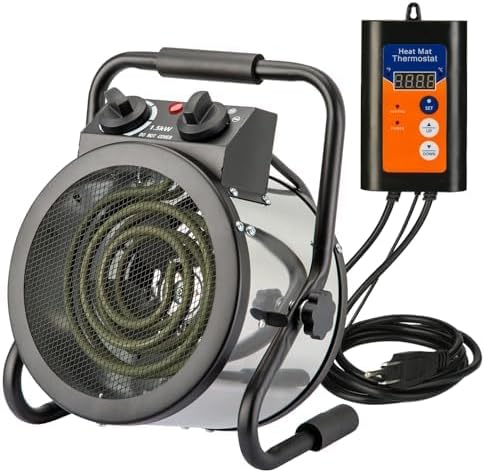 1500W Greenhouse Heater: Fast Heating & Overheat Protection