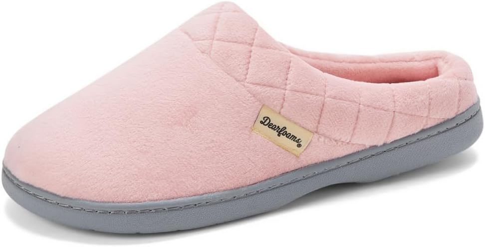 Darcy Velour Clog Slippers for Women with Memory Foam Comfort