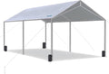 Quictent 10x20 ft Heavy Duty Car Canopy - Reinforced Galvanized