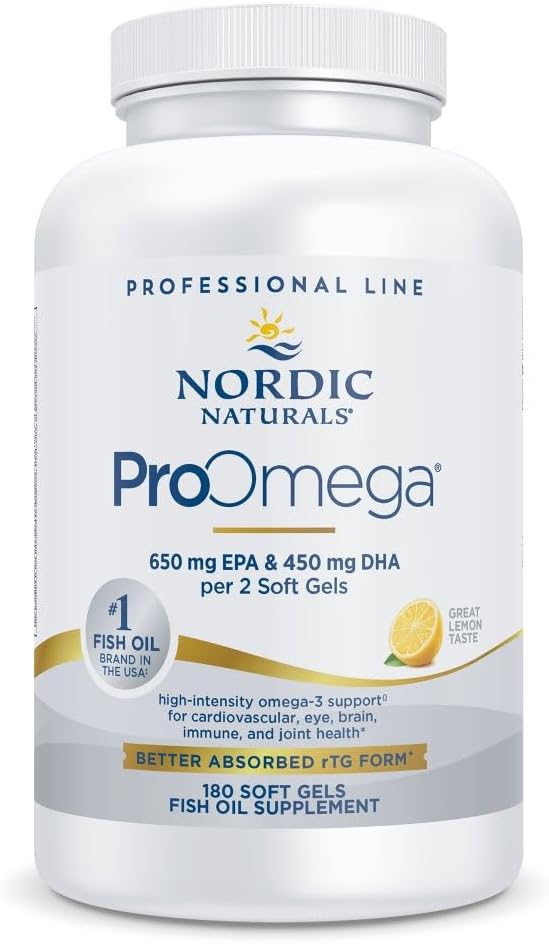 Nordic Naturals ProOmega Fish Oil Soft Gels for Heart Health