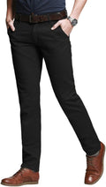 Match Men's Slim Tapered Stretchy Casual Pants - Spring/Autumn Fit