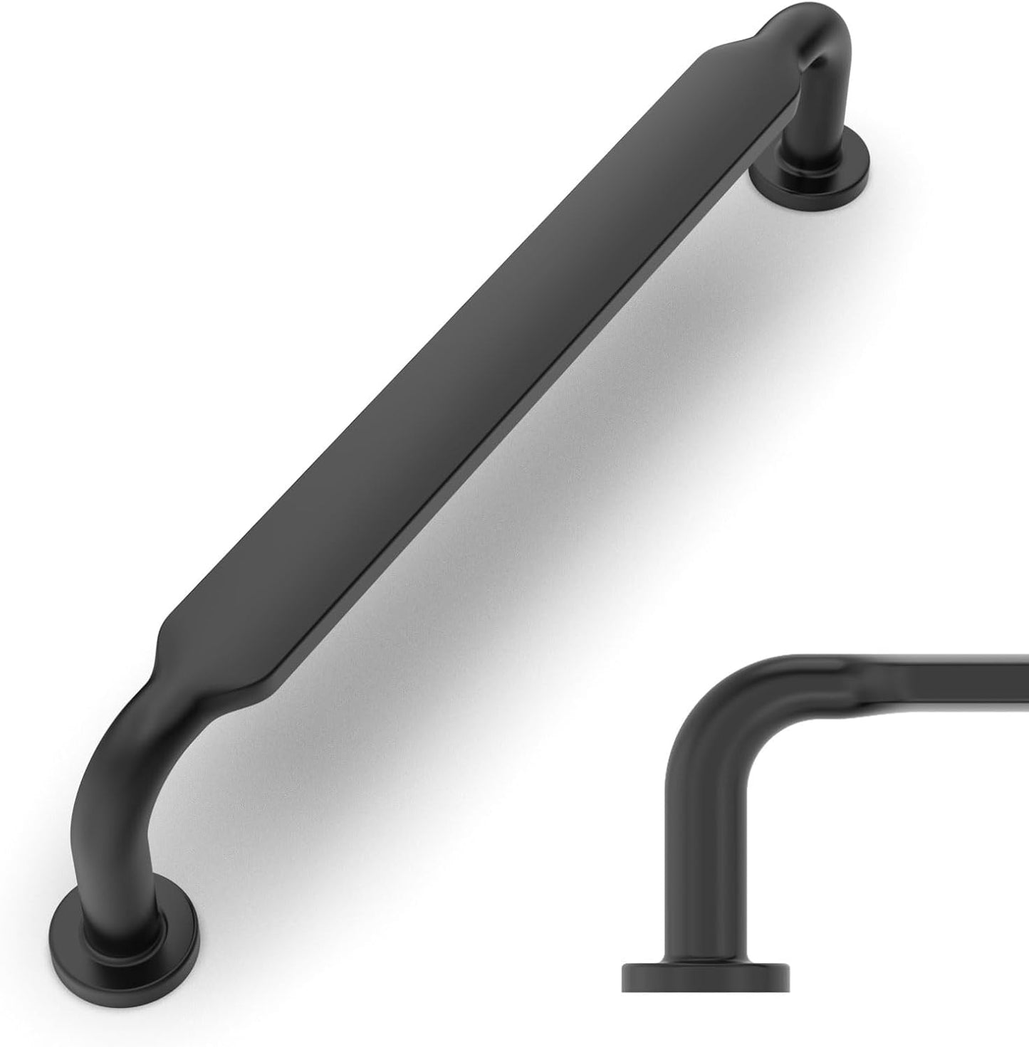 Amerdeco 15 Pack Matte Black Cabinet Pulls for Modern Kitchens