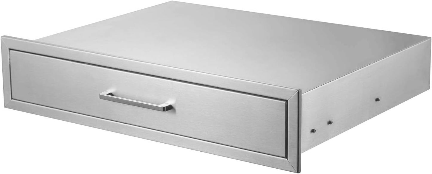 Outdoor Kitchen Single Drawer 30in Stainless Steel BBQ Drawer