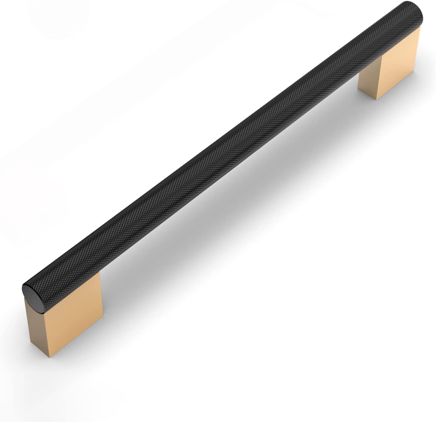 10 Pack 7in Black and Gold Cabinet Pulls for Kitchen Hardware