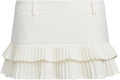 Pleated Skirts for Women Double Ruffle Low Rise Mini Skort - Sexy