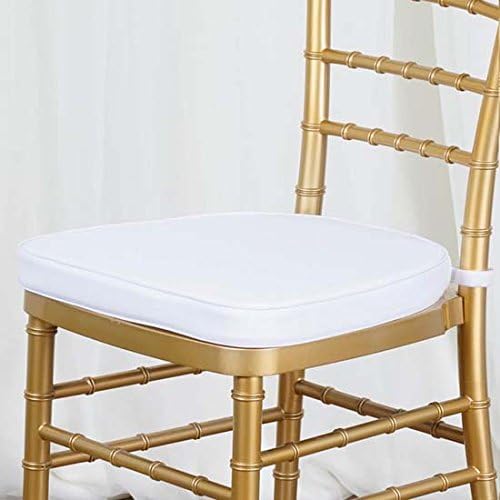 10PCS White Chiavari Chair Cushion for Party Event Decoration