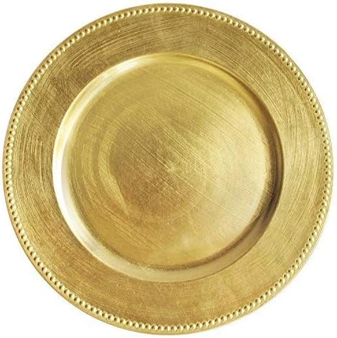 Shine Bright with Tiger Chef 6 Gold Charger Plates