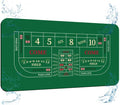 70in x 35in Upgraded Waterproof Casino Craps Tabletop Layout Mat