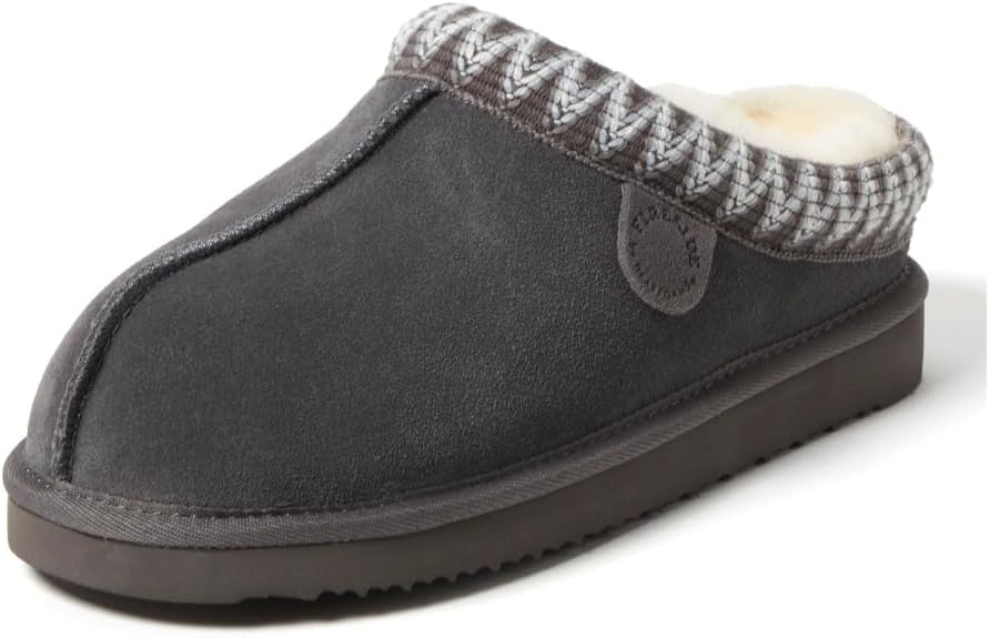 Fireside by Dearfoams Womens Greta Genuine Shearling Clogs