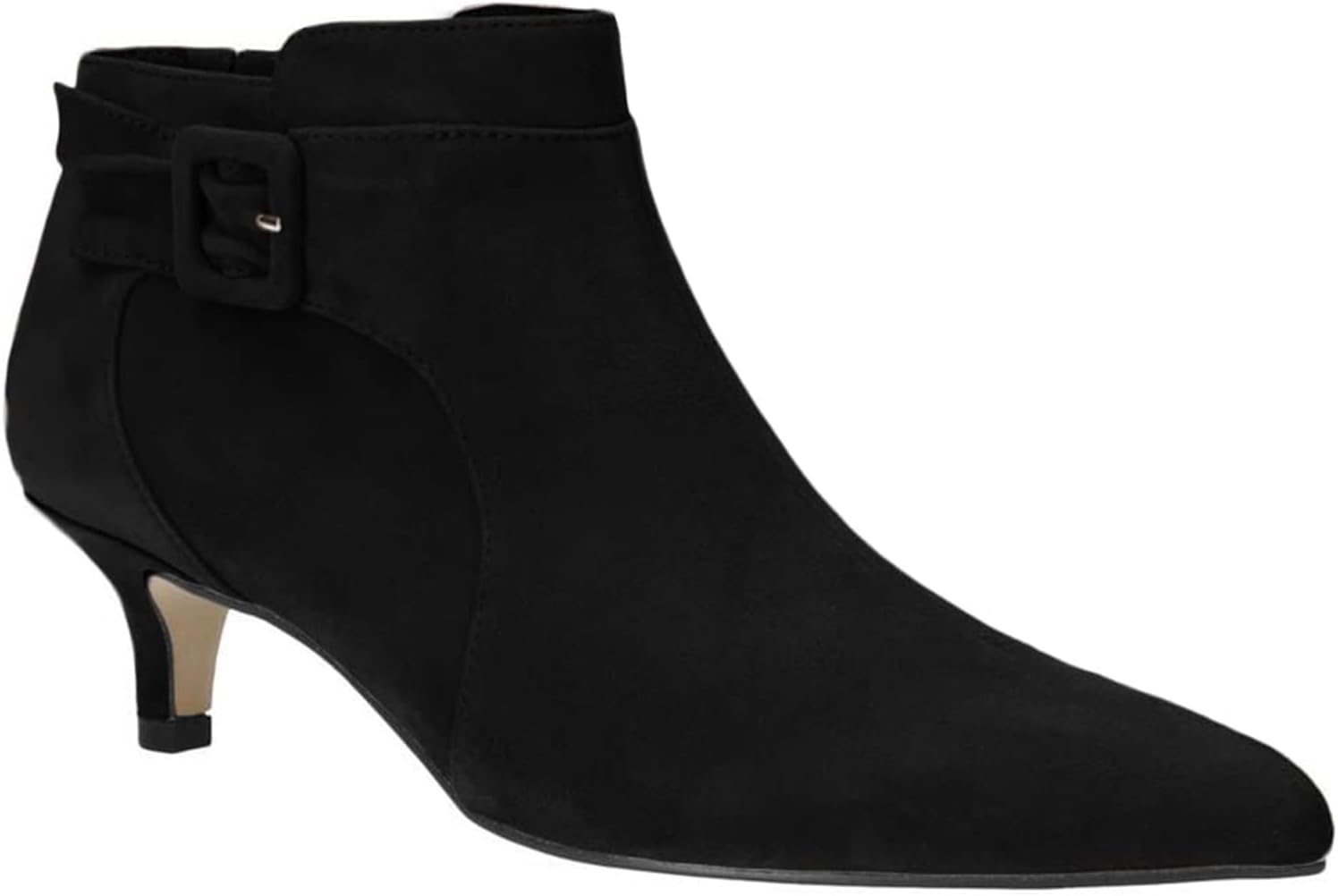 Juliet Holy Womens Pointed Toe Ankle Boots with Kitten Heels