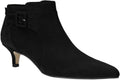 Pointed Toe Ankle Boots Kitten Heels Faux Suede - Slimming Dress