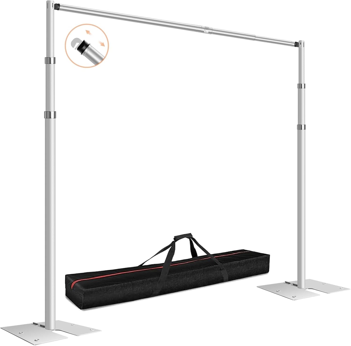 FUDESY Pipe and Drape Backdrop Stand Kit for Events and Parties
