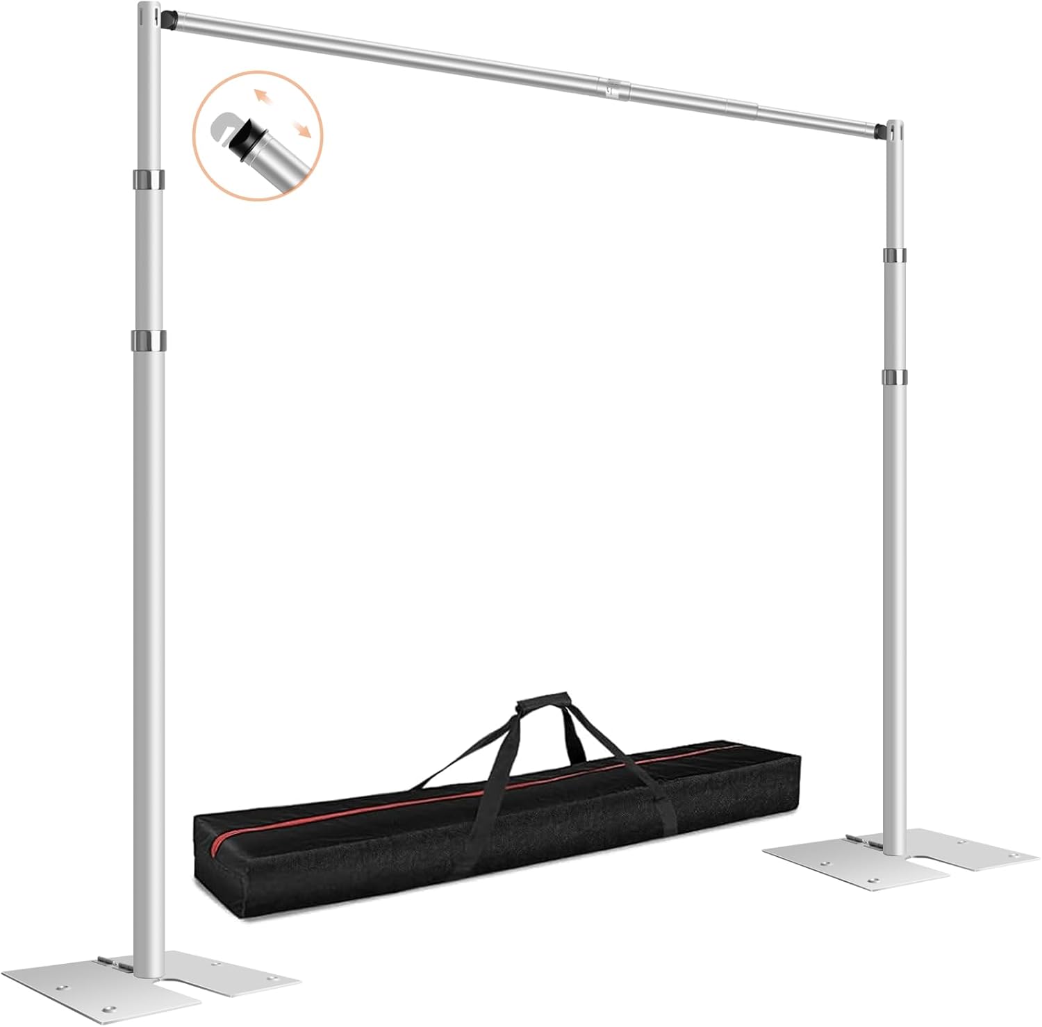 FUDESY Pipe and Drape Backdrop Stand Kit for Events and Parties